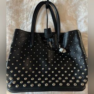 Alexander McQueen Black Studded Women's Tote